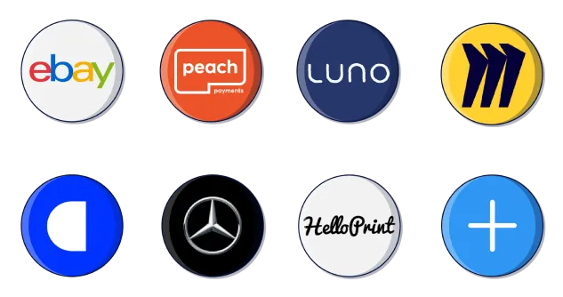 company icons with plus icon